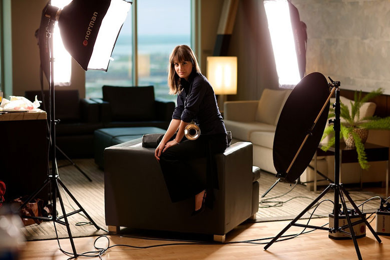 On location photo-shot - behind the scenes...