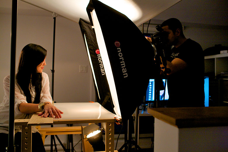 Behind The Scenes of headshot photo-shot