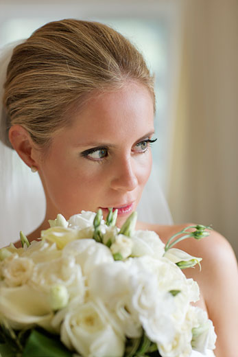 beauty portrait of the bride