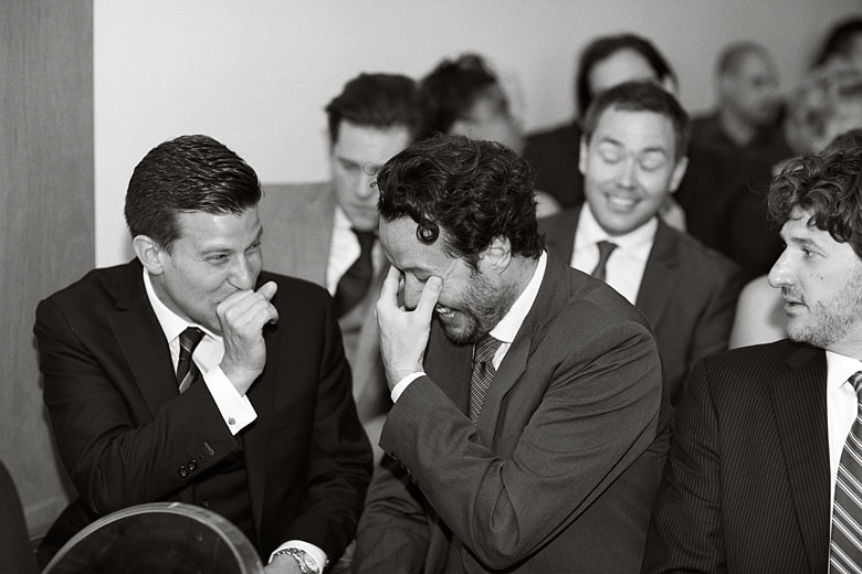 a lot off fun on during the wedding ceremony in Montreal