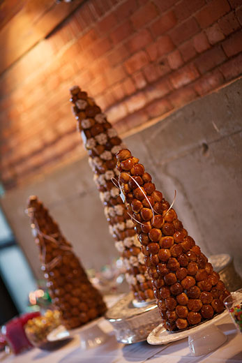 unique sweet table for the wedding