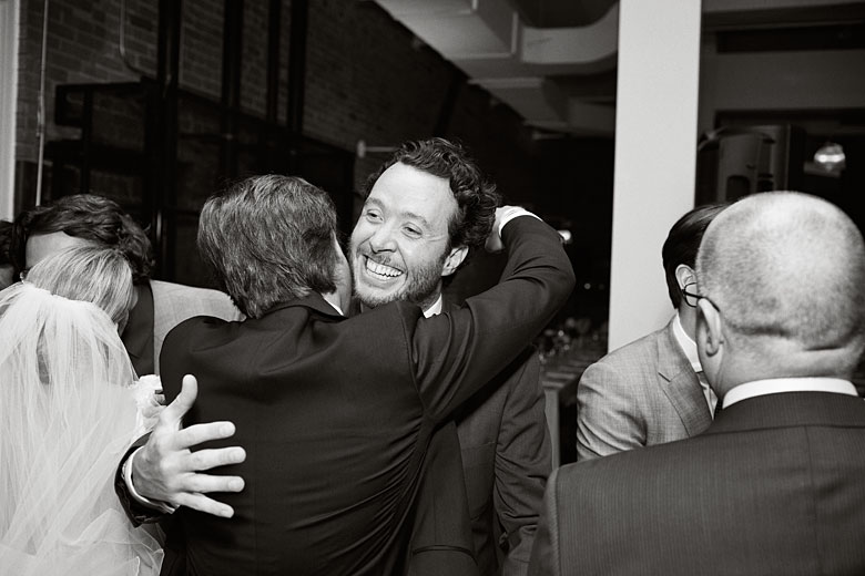 receiving line at wedding reception