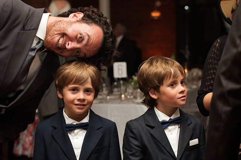 reception photography with a studio lights