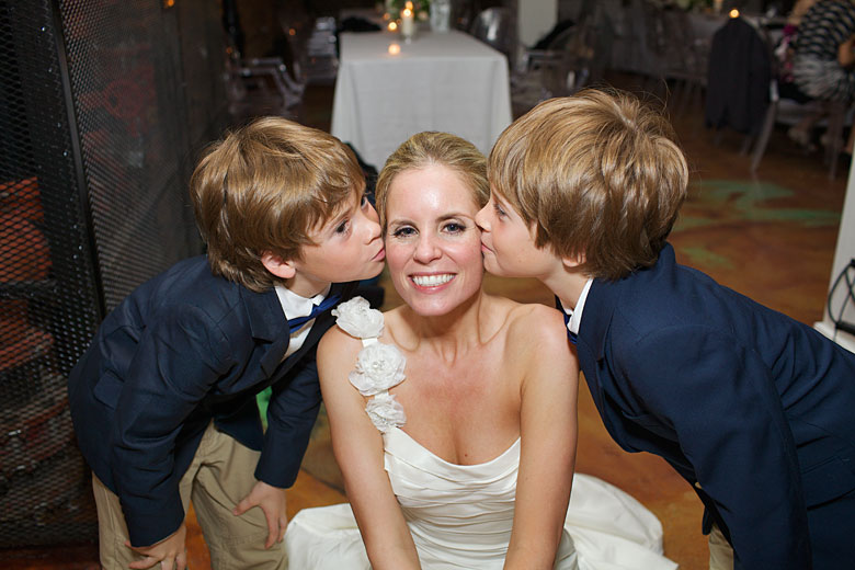 kissing the bride
