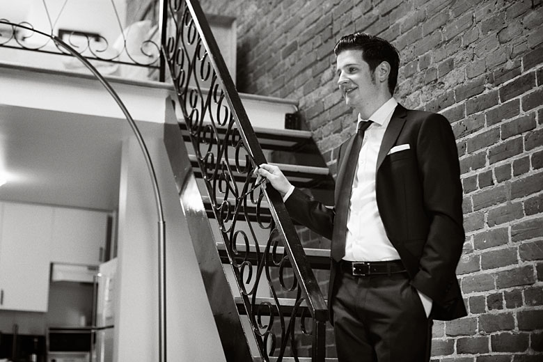 groom photo at hotel in Montreal