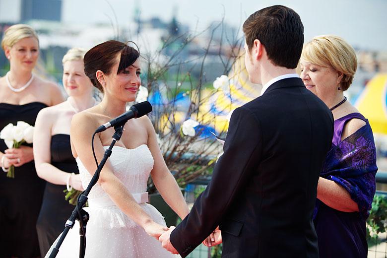 Sarah & Scott wedding ceremony at old Montreal