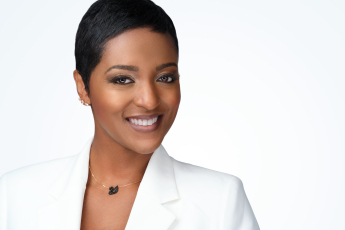 Professional business headshot of a woman in Montreal on a white background