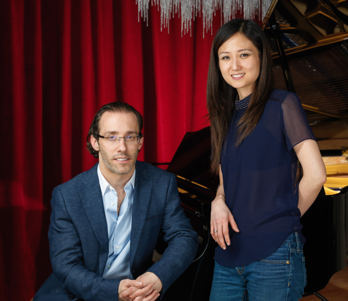 portrait of the owners of PianoVeru Montreal store. Portrait photography by Vadim Daniel