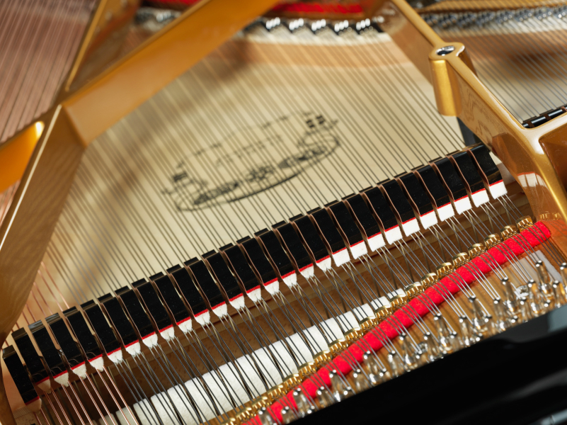 product studio photography by Montreal Photographer Vadim Daniel, details of grand piano at Montreal store PianoVertu