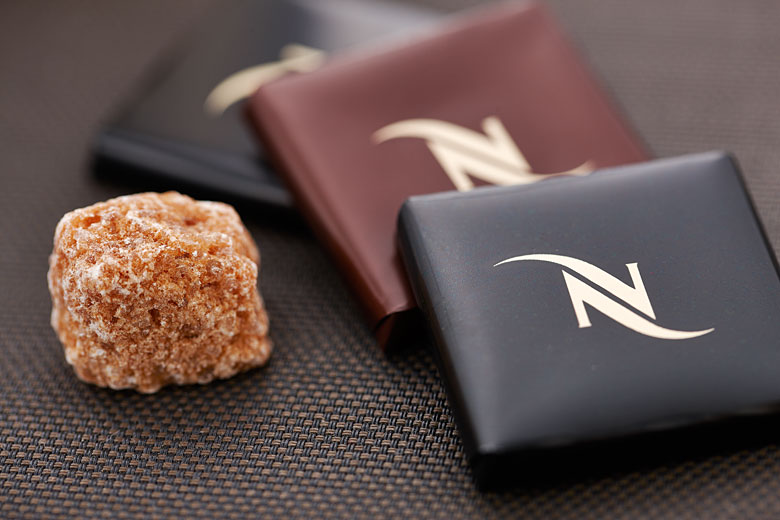 nespresso chocolate and sugar photography